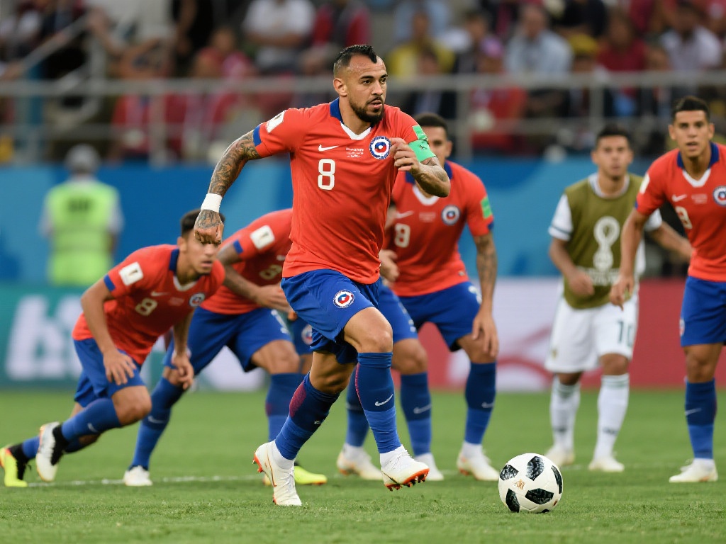 巴西队挑战智利队 相较而言,智利队更加注重整体配合与防守反